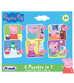 Peppa Pig 6 Puzzles in 1